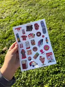 Retro Nostalgia Sticker Sheet • Vintage Throwback Stickers • 90s 2000s Ephemera • Scrapbooking & Journaling Stickers • Vol. 5