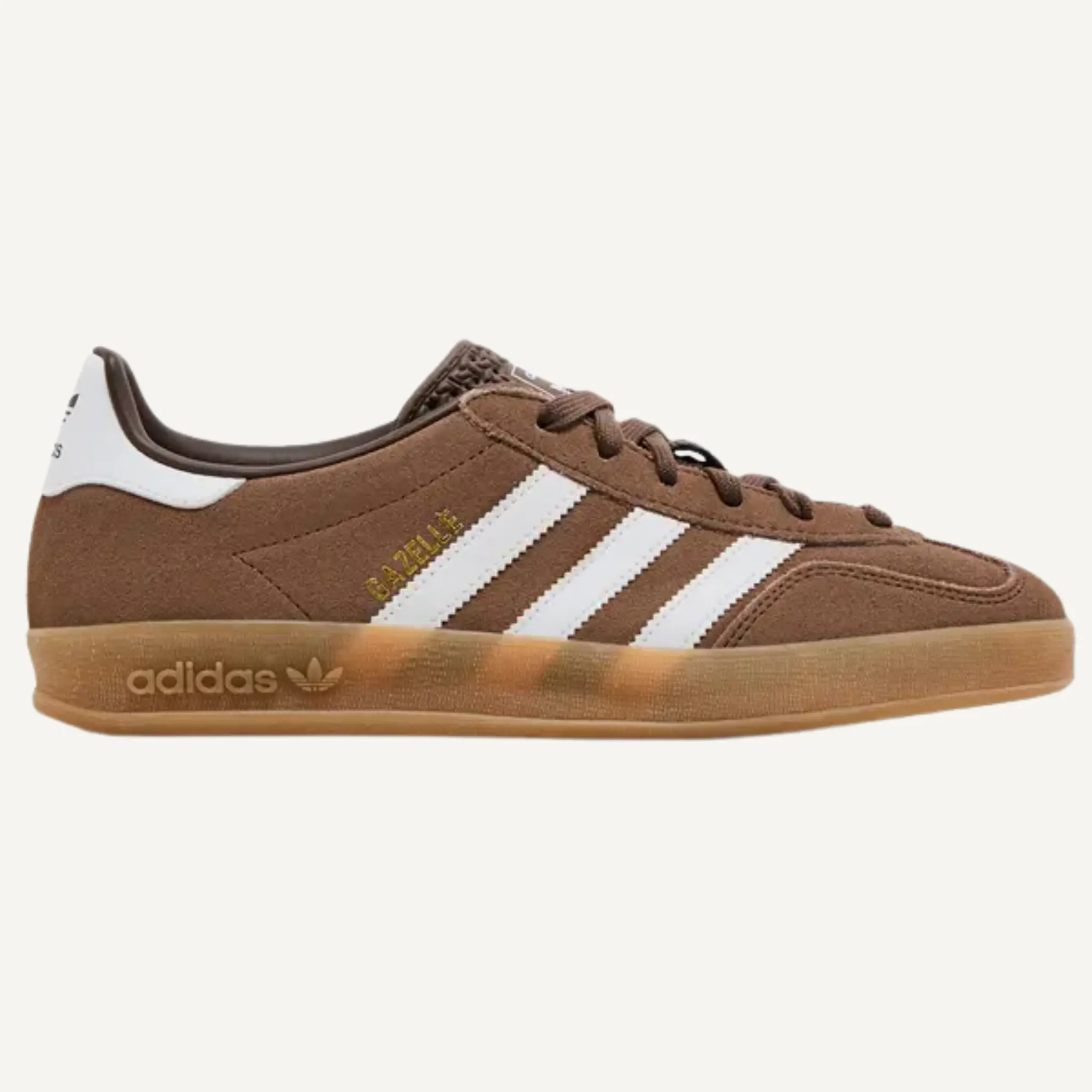 Adidas Originals Men's Brown Gazelle Indoor Casual Trainer Shoe - Footwear, Walking Shoes, Style JQ0175 (No Box)