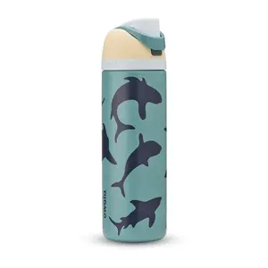 [PRE-ORDER SHIPPING 15-20DAYS] 32oz Stainless Steel Insulated Water Bottle with FreeSip Lid – Deep Shark Colorway, Reusable Hydration Bottle for Gym, Travel & Women's Day Gift