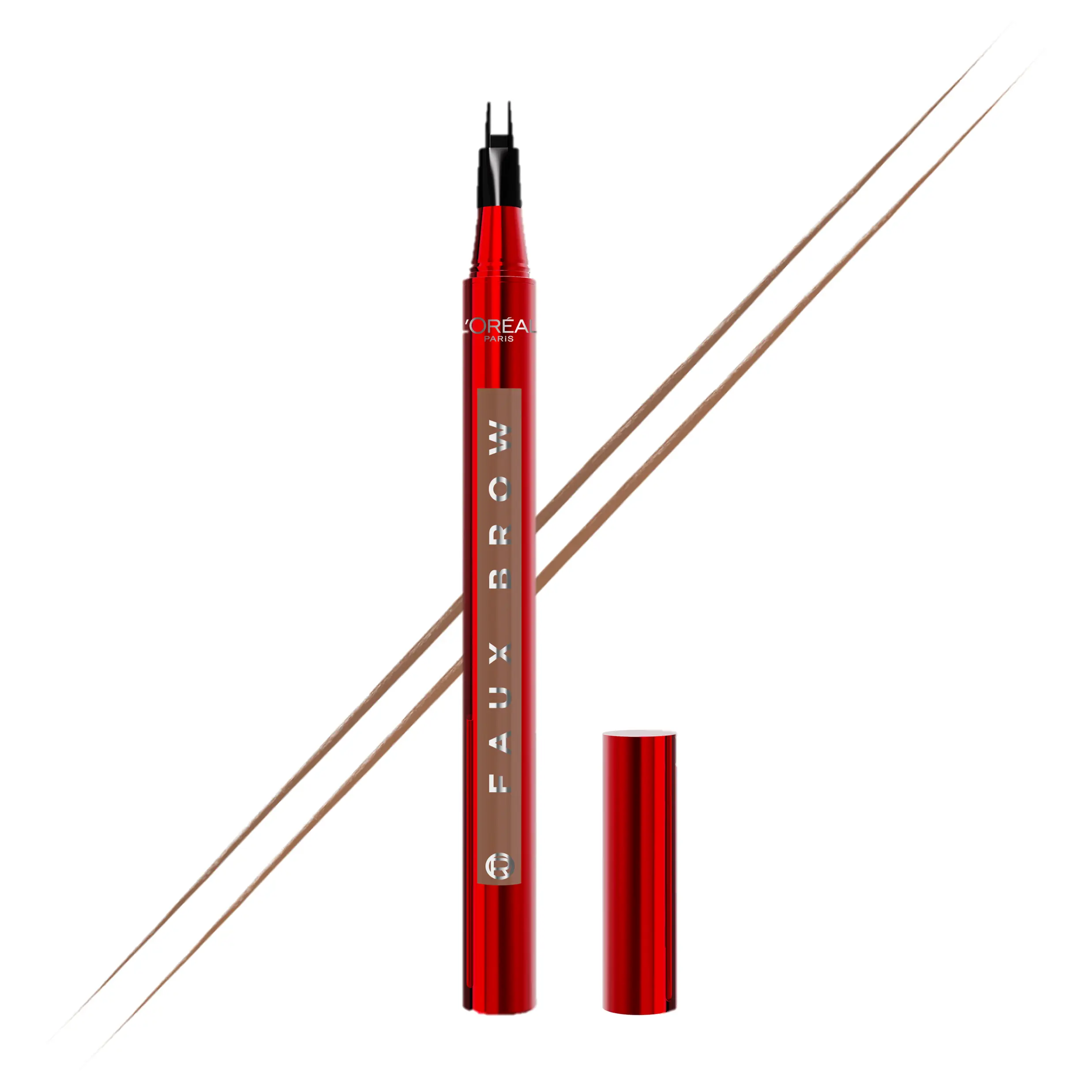 Faux Brow, Hair-Like, Filling Eyebrow Pen with Double-Brush Tip, Fast & Precise Eyebrow Makeup, L'Oreal Paris Faux Brow, Hair-Like, Filling Eyebrow Pen with Double-Brush Tip, Fast & Precise Eyebrow Makeup, L'Oreal Paris