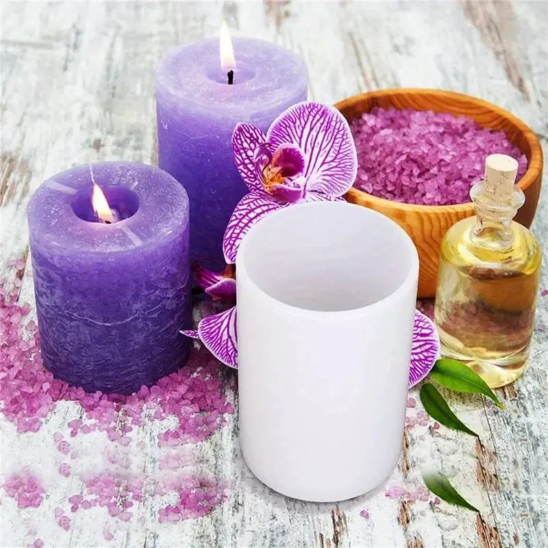 3D cylindrical silicone mold, handmade candle, soap mold, resin wax gypsum production, home decoration gifts