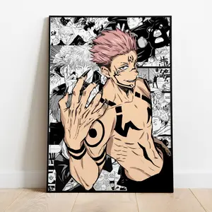 Jujutsu Kaisen Poster, Gojo Satoru Poster, Itadori Yuji x Ryomen Sukuna Poster Decor Photo