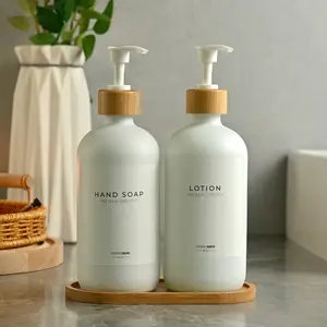 The Bambi - Bamboo Soap Dispenser and Tray Set