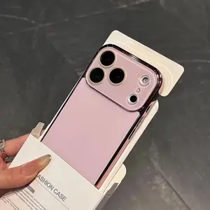Aesthetics Mobile Phone Case Suitable For iPhone 17/16/15/14 Pro Max High-Quality, Electroplated Original Color Anti-Fall Glass Clear, Camera Protection iPhone 16 Pro Case Cellphone Shockproof
