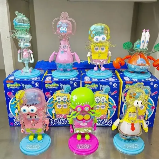 Nickelodeon SpongeBob SquarePants Jellyfish Series Handmade Heavy Handmade Craft Blind Box Figurine - CSTOYS Official, Bubbles-Themed, Minor Defects/Paint Drops Mystery Collectible Figure