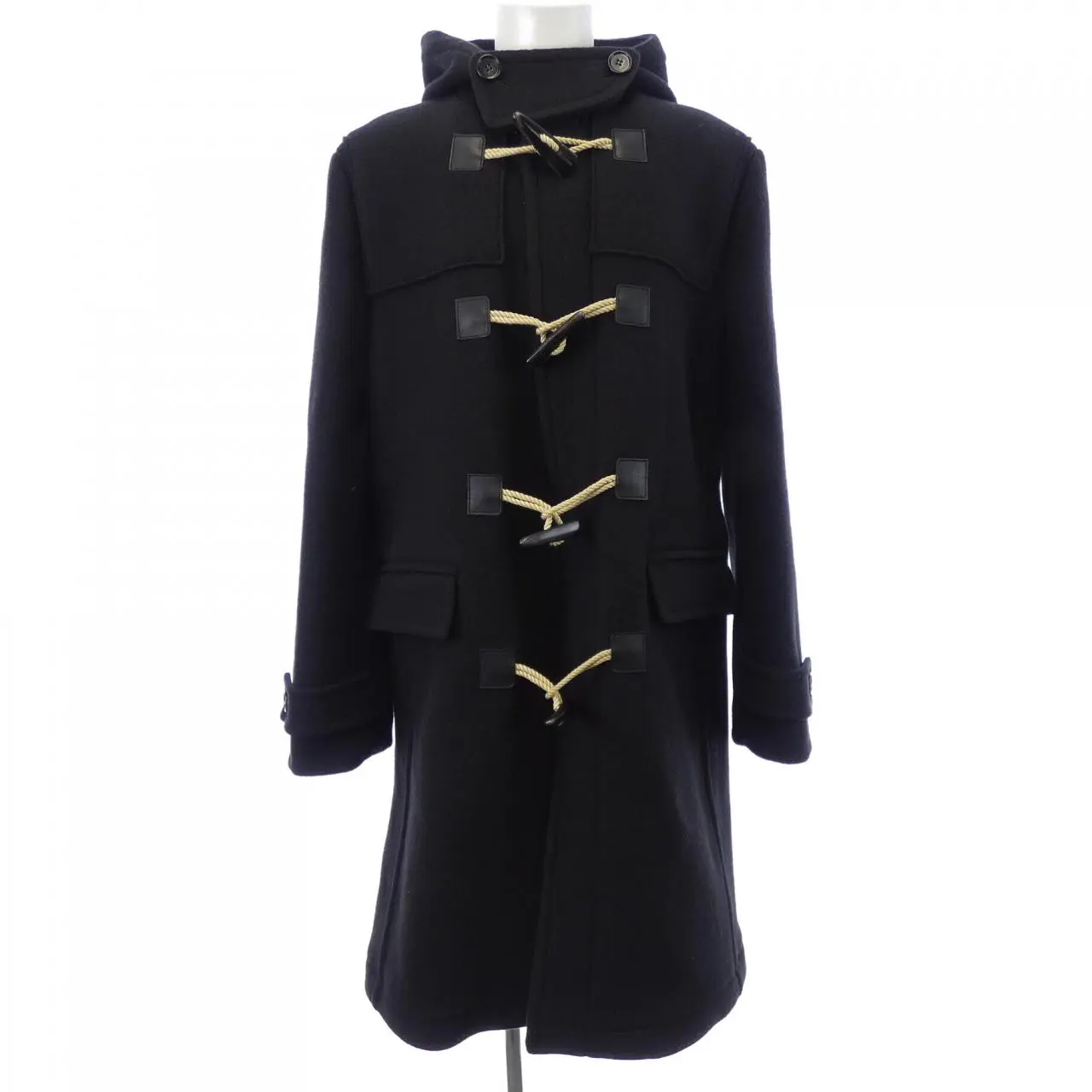 Pre-owned BURBERRY Wool Small Leather Goods Duffle Coat