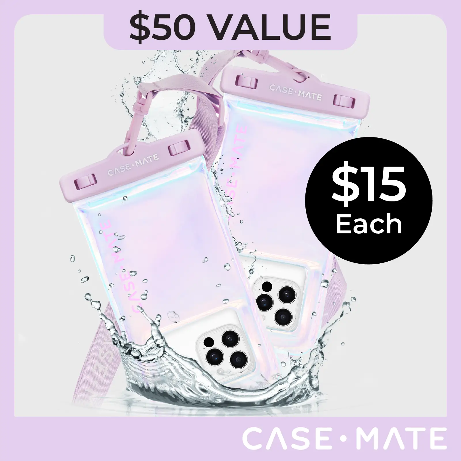 Waterproof Floating Pouch 2 Pack Bundle