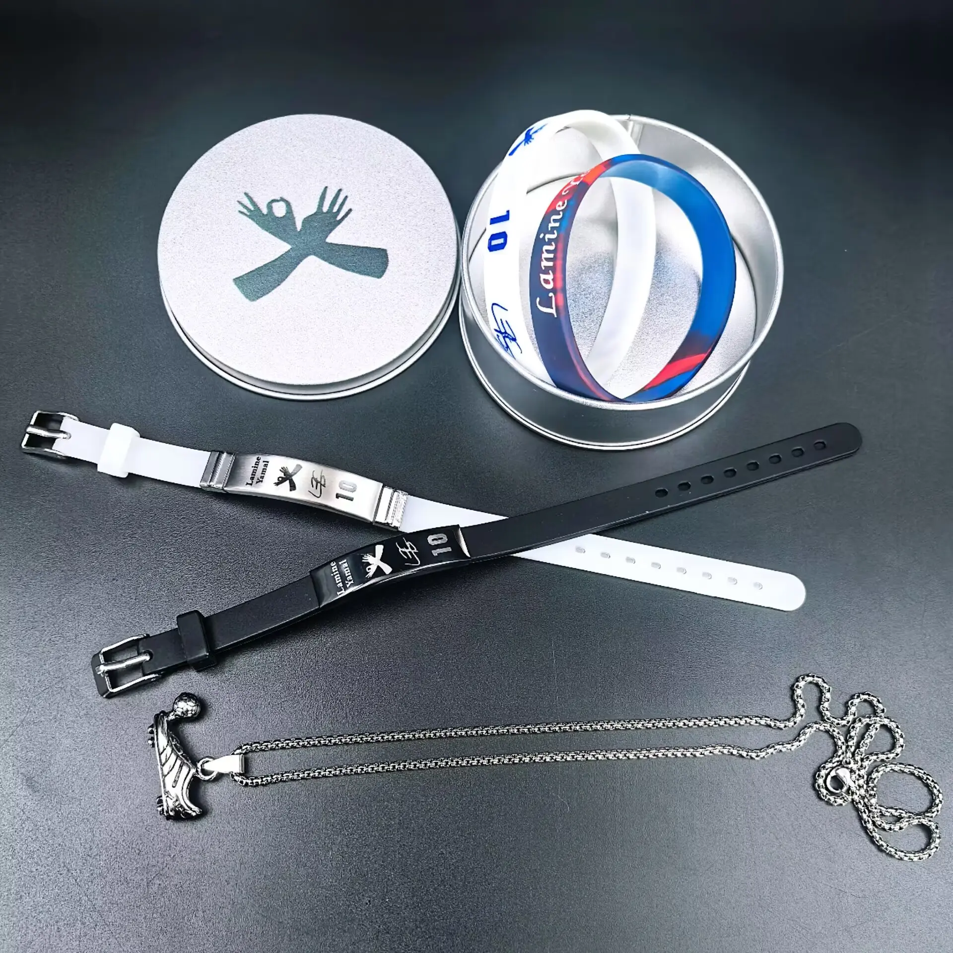 Yamal 10 Soccer Star Fan Gift Set - Fans Choice Wristband, Bracelet, Necklace Sports Enthusiasts