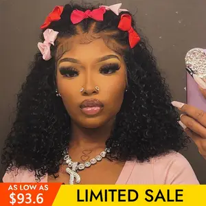 [Clearance Sale] Wiggins Hair Stylist Wig Pre Braided Curly 13x4 Lace Front Wig Braided Lace Frontal Wigs Human Hair