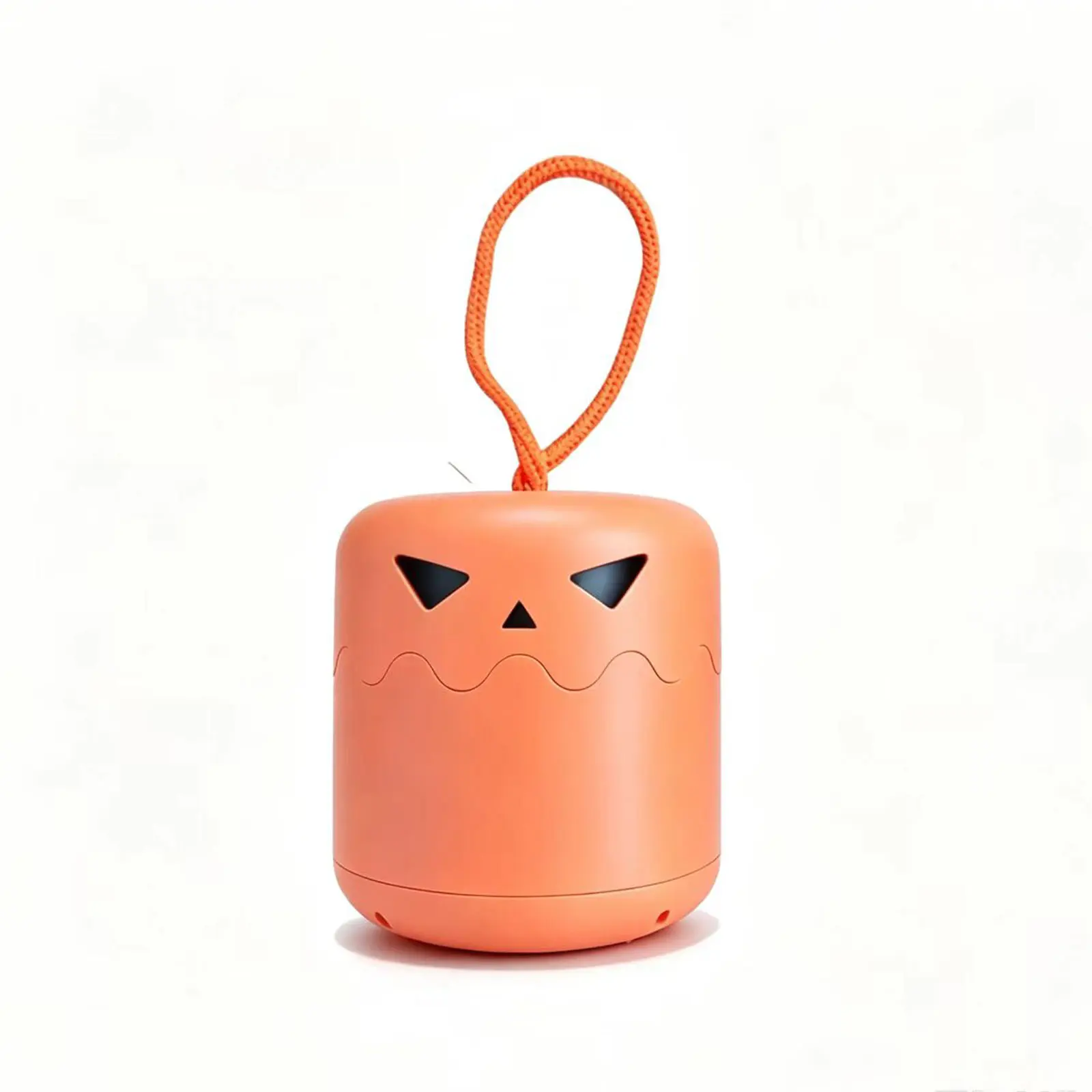 Rechargeable Spooky Halloween Pumpkin Lanterns Light - Collapsible, Lightweight ABS Plastic Jack O' Lantern with Type-C Charging, Switch, Portable Lanyard - Home & Party Festive Decoration, Gift Option