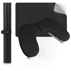 Arm Rest for Nails,U-shaped Manicure Nail Hand Rest Pillow Cushion,Foldable PU Leather Nail Tech Arm Rest for Nails Tech,Foot Hand Rest (Black)