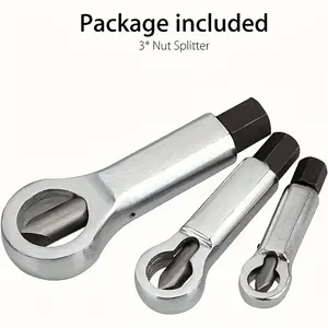 3pcs Metal Nut Splitter Separator, Metal Nut Splitter Breaker Manual Pressure Nut Splitter Remover Extractor Tool