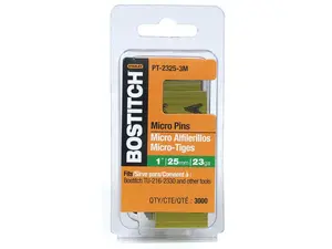Stanley Bostitch 3,000 Count 1in. 23 Gauge Galvanized Micro Pin