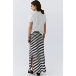H&M Foldover-waist cotton skirt