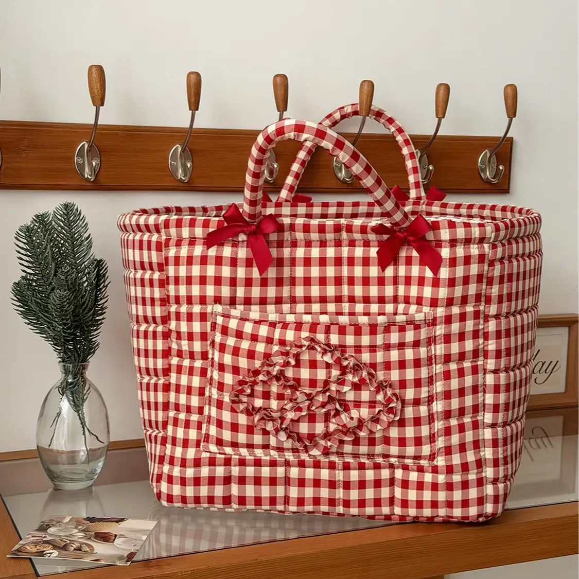 Scarlet Plaid [Storage Basket]
