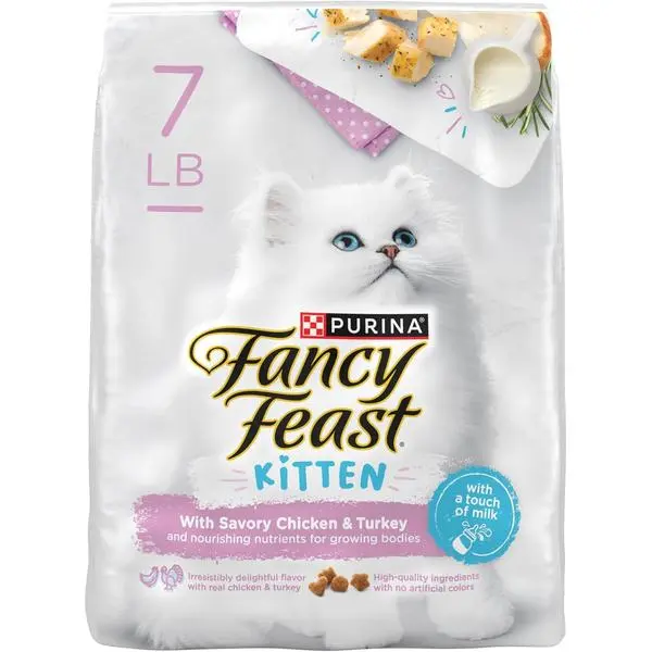 Kitten With Savory Chicken and Turkey Kitten Dry Food - 7 lb. Bag