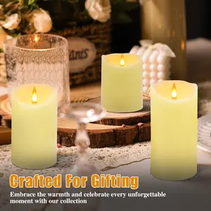 Worried about Mom leaving candles burning? These remote-controlled LED candles are 100% safe + cozy ️ She can set a timer & relax—perfect Mother’s Day gift! Link in bio flameless candles with remote control and timer function, gift box set of three