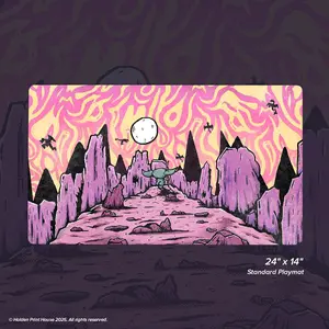 Goblin Butt by Bleob | Guest Artist | Goblin Fantasy Psychedelic Whimsical | MTG Desk Mat 24"x14"| TCG Mat | Nerdy Gift for Gamers