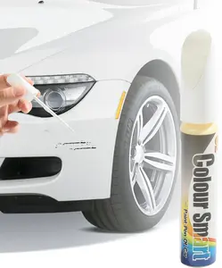 Colour Smart Car Touch Up Paint Pen - White Automotive Paint Repair, Quick & Easy Scratch Removal, Waterproof & Portable Clear Painting Pen for Cars