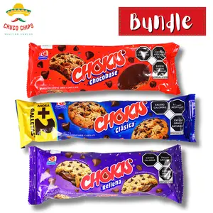 3 pack Gamesa Chokis Cookies | Clásica, Rellena, Chocobase, Brownie Chocotella, Choco Chunk |