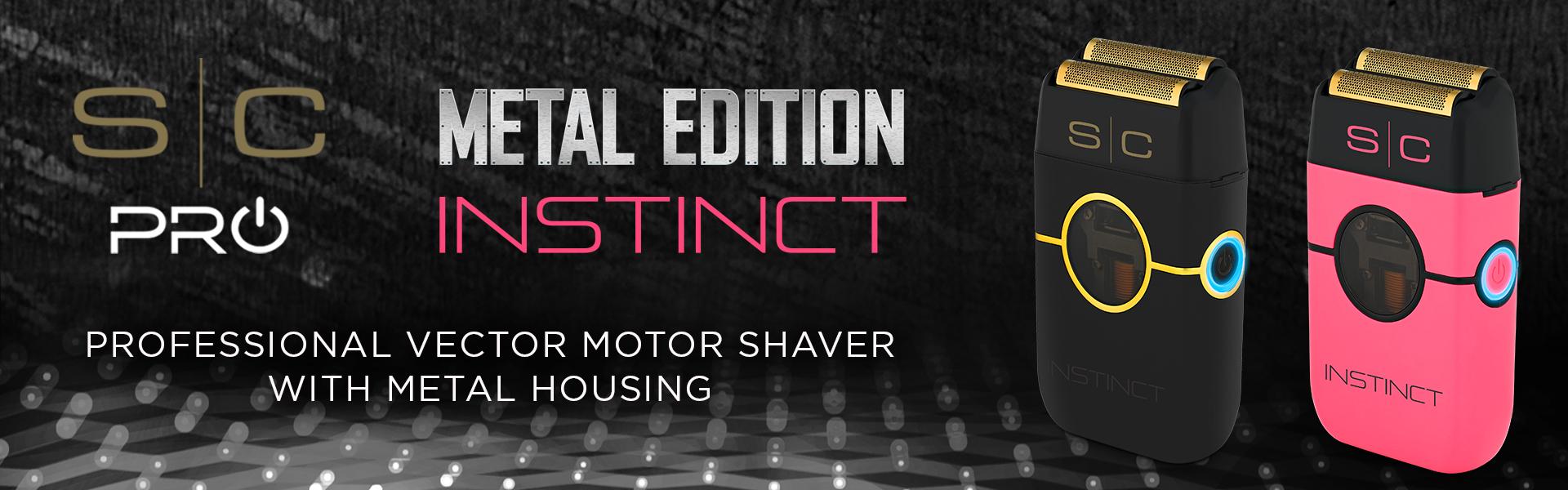 StyleCraft Instinct Metal Cordless Double Foil Shaver with IN2 Vector Motor Intuitive Torque Control, USB-C Rechargeable Titanium Comfort