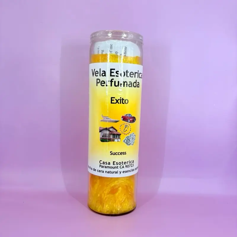 Veladora EXITO- Espiritual Candle - Wax Candle with Energizing Aroma for Success and Abundance