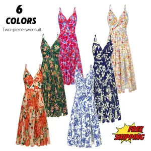 GRACE KARIN Women's One Piece Swimsuits with Cover Up Skirt Tummy Control V Neck Bathing Suits