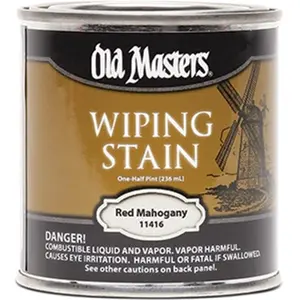 Old Masters 11416 0.5 Pint. Red Mahogany Wiping Stain- 240 Voc