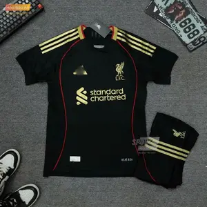 Liverpool FC Black Training Football Kit 2025-26