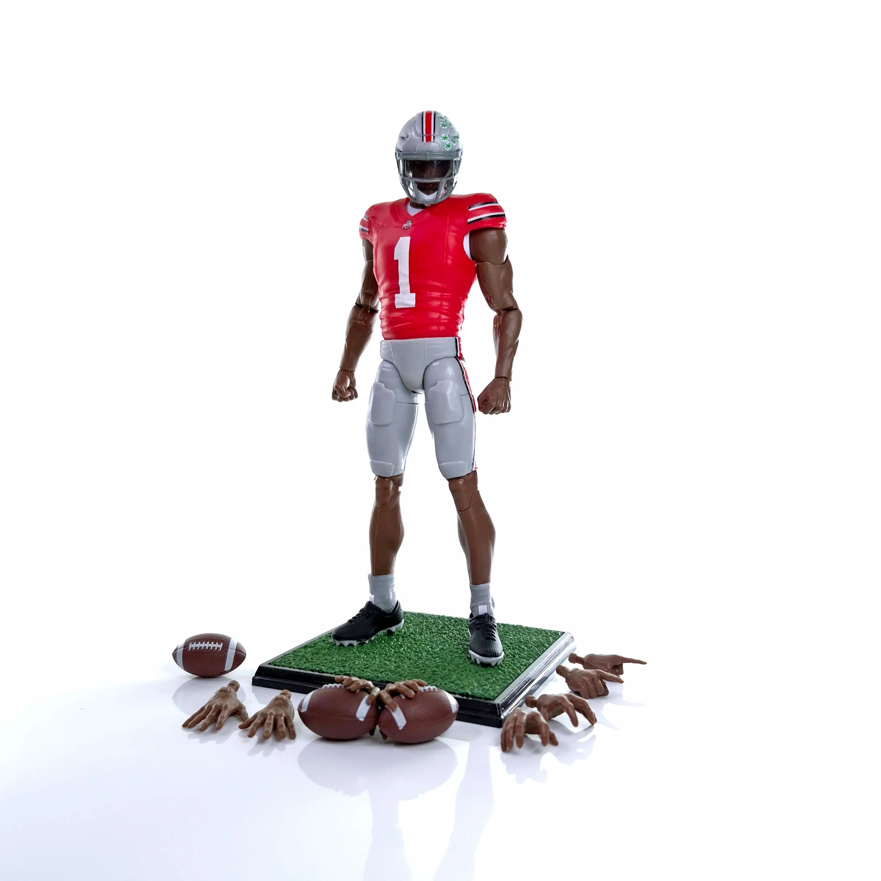 Ohio State #1 Walk-On Player Sports Collectible Figurine - Dark Color