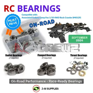 RCScrewZ Metal Shielded Bearing Kit asc156b for Team Associated Element RC Enduro Comp Fox Kit 1/10 Electric 4WD Off-Road Competition Rock Crawler (#40129, #ASC40129) | UPG