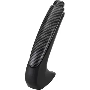 Emergency Brake Parking Handle Cover, 47115-SNA-A82ZA Car Handle Grip and Knob Set, Carbon Fiber Color Car Handbrake Cover Fits for Honda Civic 2006-2011