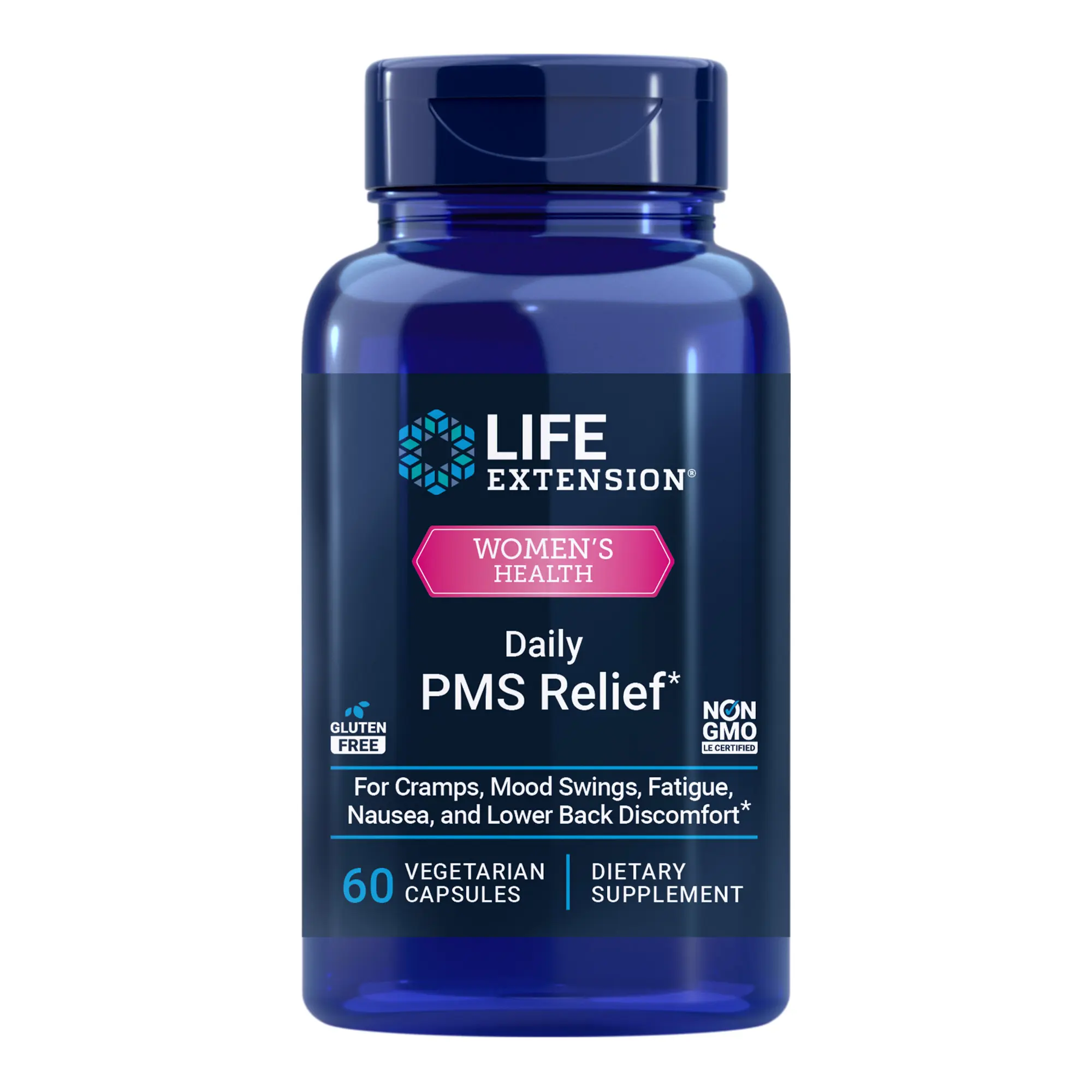 Life Extension Daily PMS Relief 60 Vegetarian Capsules