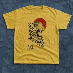 Gildan Jaguar Sun Vintage Design Graphic Tee , Gifts Shirt, Unisex T-Shirt, Y2k Unisex Graphic Tees Gothic Grunge Emo Scene Amity Affliction Style Clothes Menswear Womenswear Streetwear