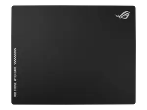 Asus ROG Moonstone Ace L Glass Gaming Mouse Pad, Ultra-smooth Surface, Noise-Reducing Design, 9H Tempered Glass, Impact & Scratch Resistant, Anti-slip Silicone Base, 500 x 400 mm, Black