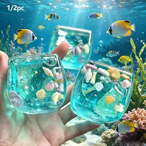 1/2pc Ocean Shell Stress Relief Toy, Realistic Rubik's Cube Squeeze Toy, Infinite Decompression Fidget Toy, Sensory Bundle, Perfect for Anxiety Relief, Stress Reduction, Birthday Gift, Easter Basket Stuffers, Squishy Sensory Fidgets