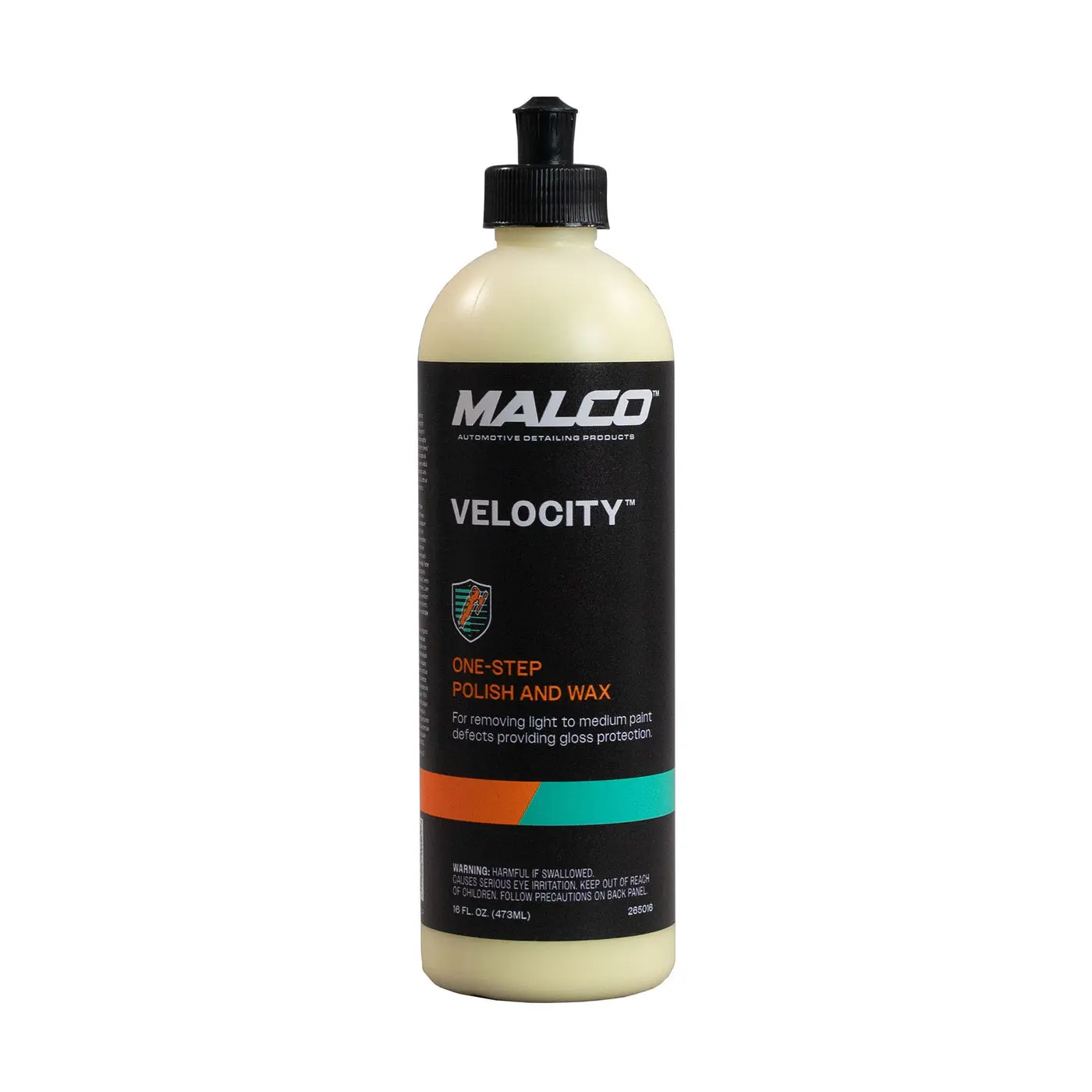 Malco Velocity One-Step Polish and Wax - Liquid Compound for Effortless Polishing and Protection Up to 90 Days - Removes Swirls and P3000 Sand Scratches - VOC Compliant