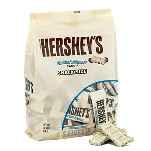 Hershey's Cookies 'n' Creme Snack Size Bars, White Milk Chocolate Candy Bars, 31.9 Oz / 2 Pounds