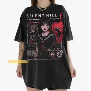Silent Hill f Vintage T-Shirt, Horror Graphic Tee for Gamers Style shirt, Horror Game 2026 Fan Tee, Gift for Men, Gift for Women, Crew Neck T-shirt, Trending T-shirt