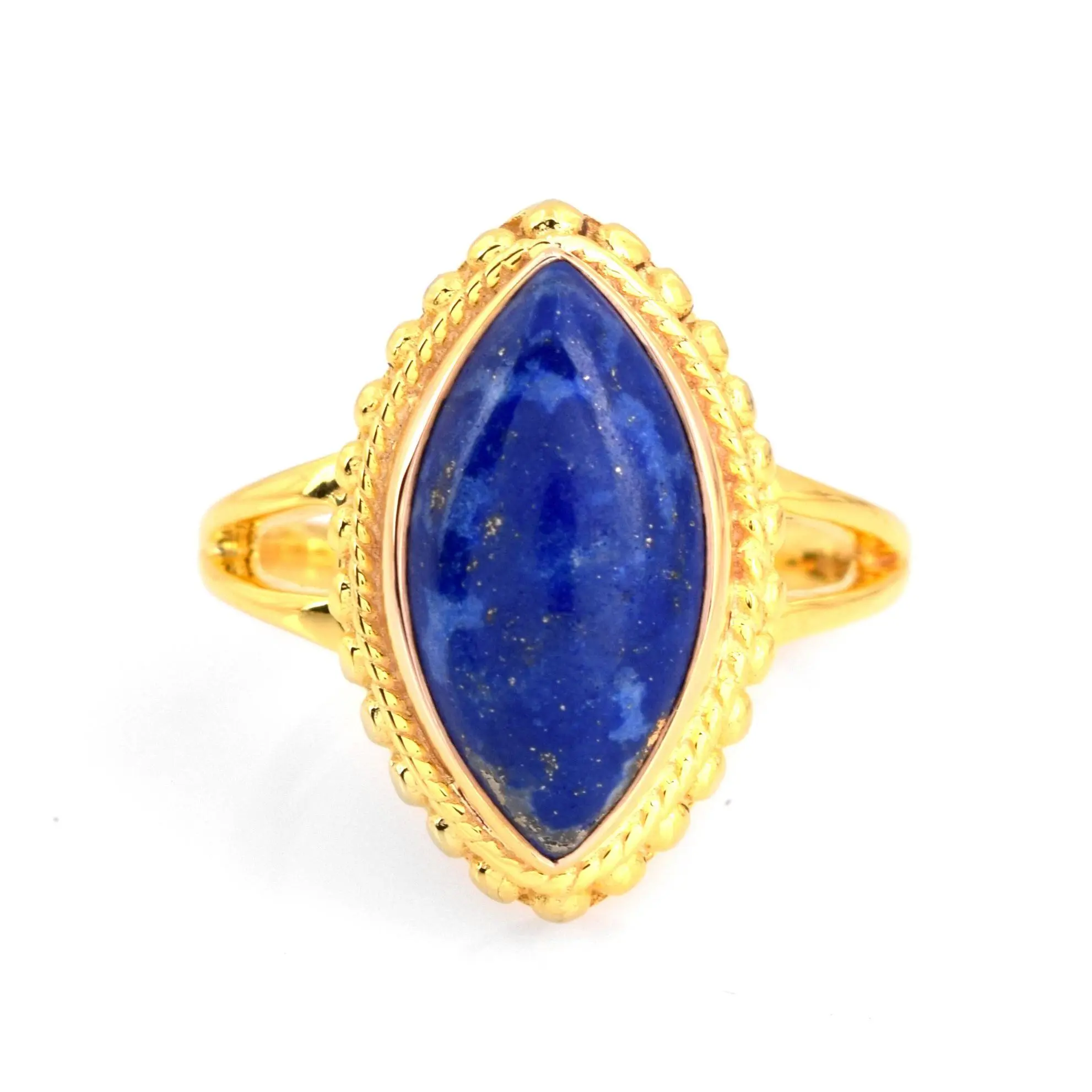 Affinity Gems Lapis Lazuli Ring, 14K Gold P lated