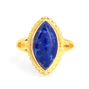 Affinity Gems Lapis Lazuli Ring, 14K Gold P lated