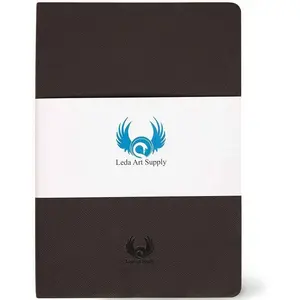 A5 Sketchbook, Lay Flat Softcover Sketch Book for Everyone, Ideal for Ink, Water Color, Pen, Pencils, 160 Tear Resistant Pages, Size: Medium, Leda Art Supply