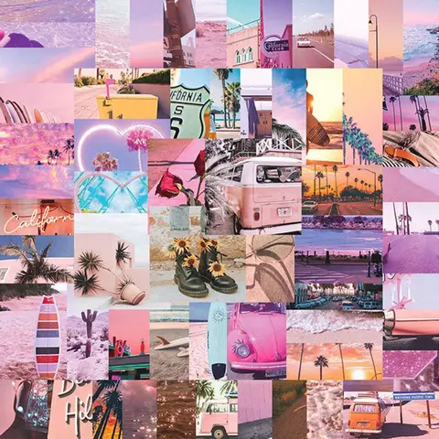 50pcs Sunshine Landscape Series Stickers, Creative Multi-purpose Stickers, For DIY Craft Decoration And Hand Account, Diary Sticker, Scene Stickers, Aesthetic Stickers, Scenes Stickers, DIY Crafts Stickers