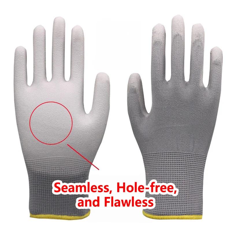 12PCS Black PU Coating Gloves Anti-Slip Multi-scenario Nylon PU Gloves Durable Gardening Machinery Automotive Repair 12PCS Black PU Coating Gloves Anti-Slip Multi-scenario Nylon PU Gloves Durable Gardening Machinery Automotive Repair