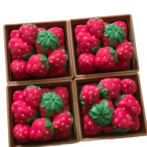 Strawberry Basket Clicker Figurine Decor - Perfect for Home Decor and Gift Giving