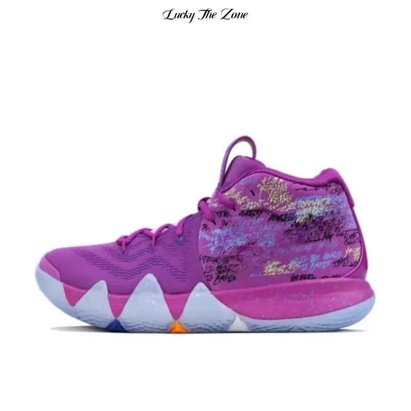 kyrie 4 Support stability,Vintage MultifunctionalBasketball Shoes Confetti