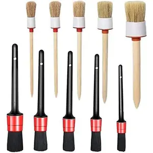 10 count   Auto Detailing Brush Set, Auto Detailing Brushes Cleaner  Detailing Brushes Exterior,  Interior Brush for Detailing  Automotive Interior, Wheels, Exterior, Leather
