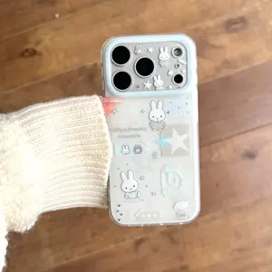 Blue Star Raindrop Miffy Phone Case for iPhone 17pro Max/17pro/17/16pro Max/16pro/16/15/14/13, Durable Fashion Design, Light Thin Anti-Drop