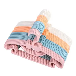 Portable Plastic Clothes Hangers, Curved Design Hanger, 10-Piece Set/5-Piece Set, Wind-Proof Design, Ideal for Organizing Coats and Baby Clothes, Portable Clothes Organizer