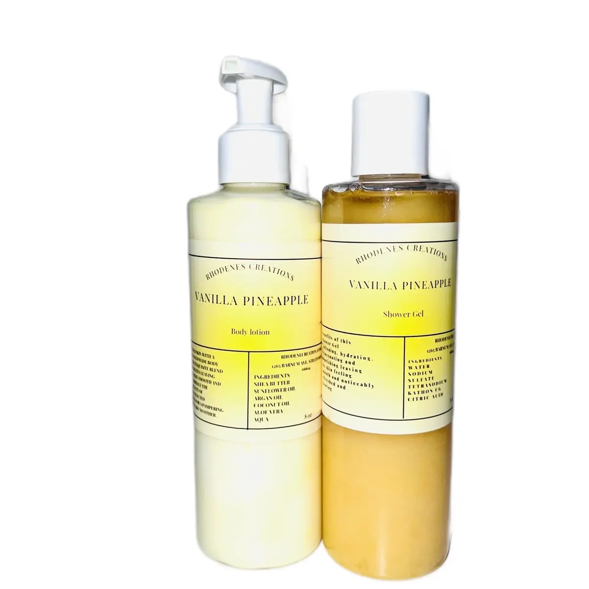 Vanilla Pineapple Body Lotion and Shower Gel for Comfortable Skin Care - Body Care